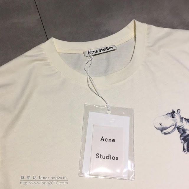 Acne Studios短袖衣 19春夏新款 淺藍色T恤  tzy1677